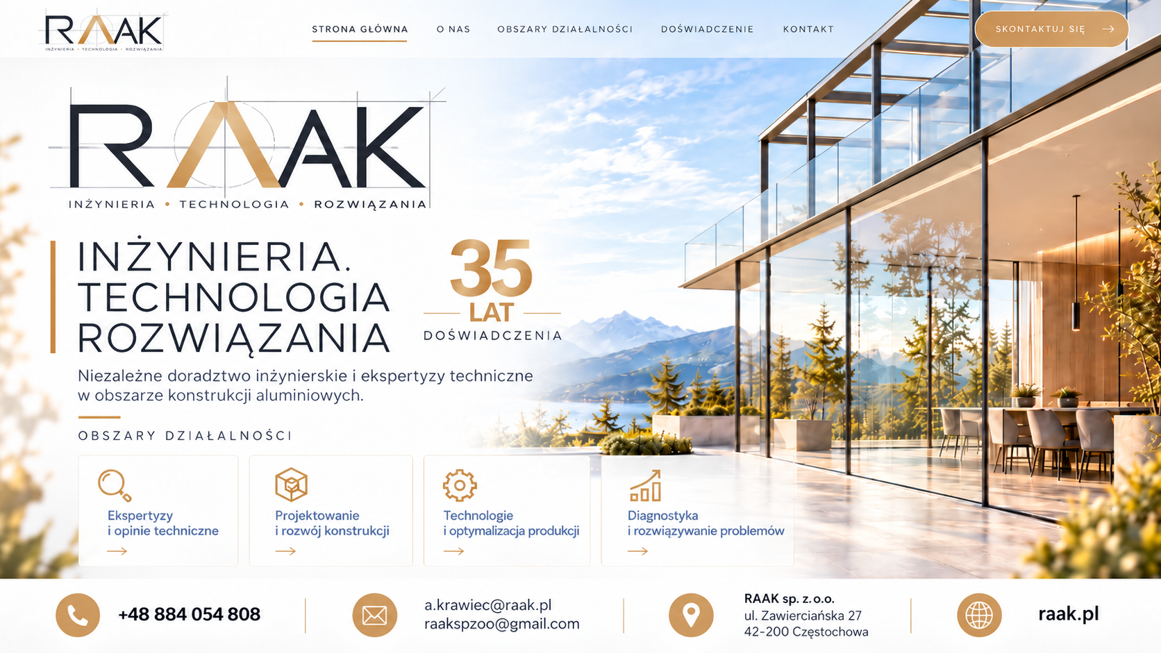 RAAK - Inżynieria, Technologia, Rozwiązania